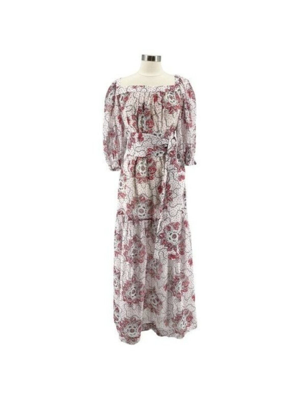 Nwt The Vampire's Wife The Guardian Meadow-Rose Print Cotton Poplin Dress Us12 — image 6 of 8
